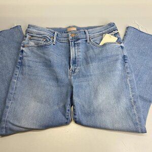 MOTHER Women’s The Lil Insider Crop Step Fray Jeans – Size 32P
